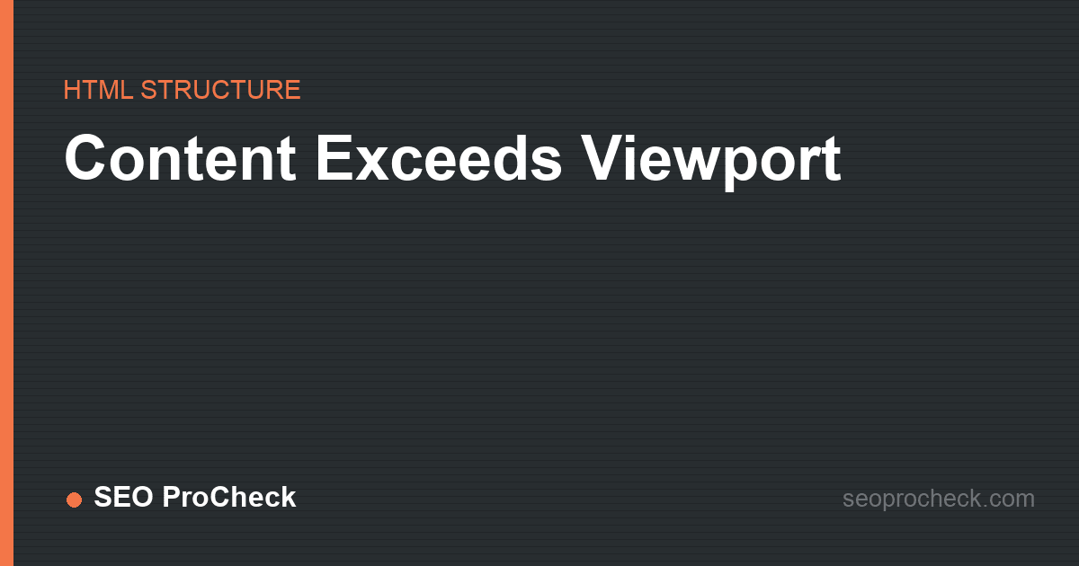 Content exceeds viewport