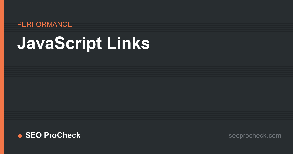 Javascript links