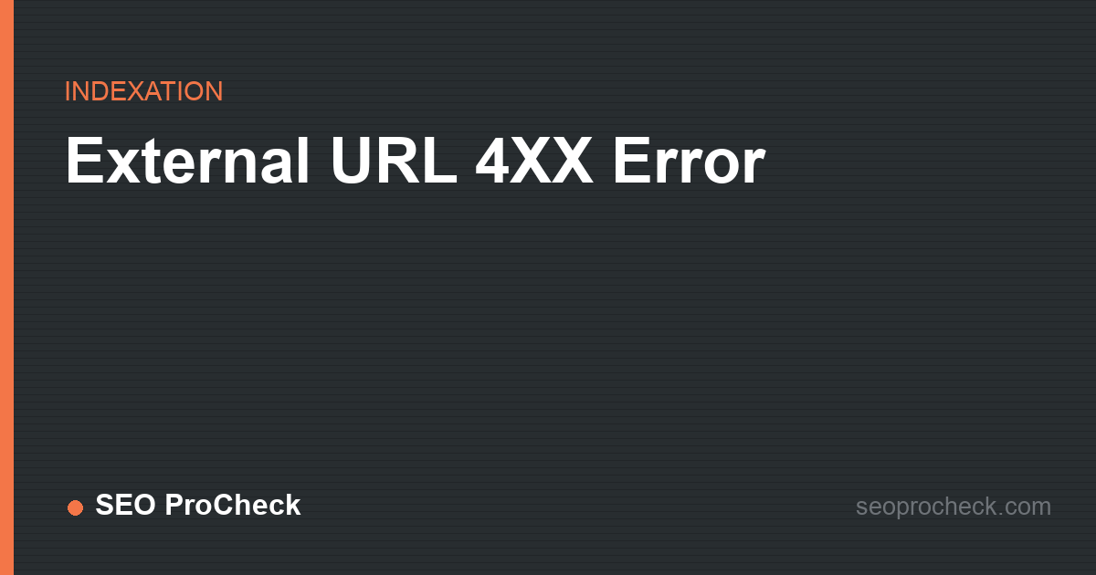 External url 4xx error