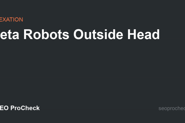 Meta Robots Outside Head