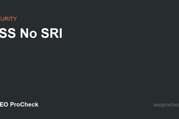 CSS No SRI