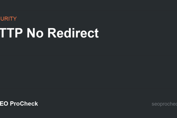 HTTP No Redirect