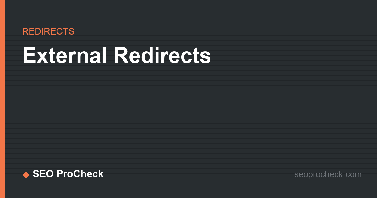 External redirects