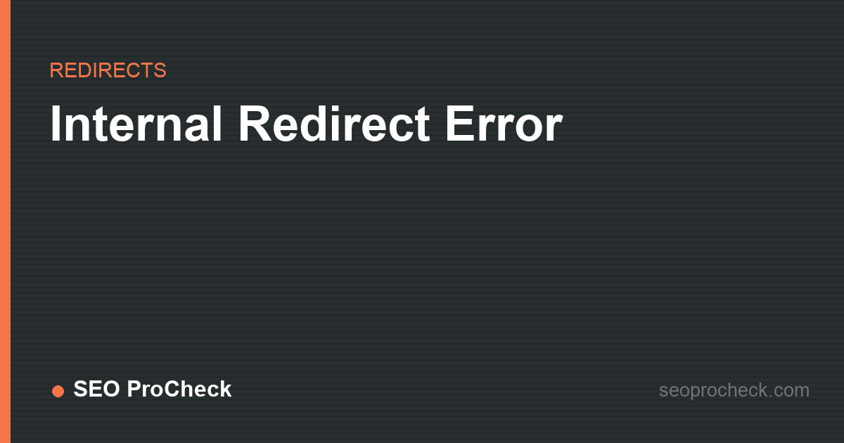 Internal redirect error