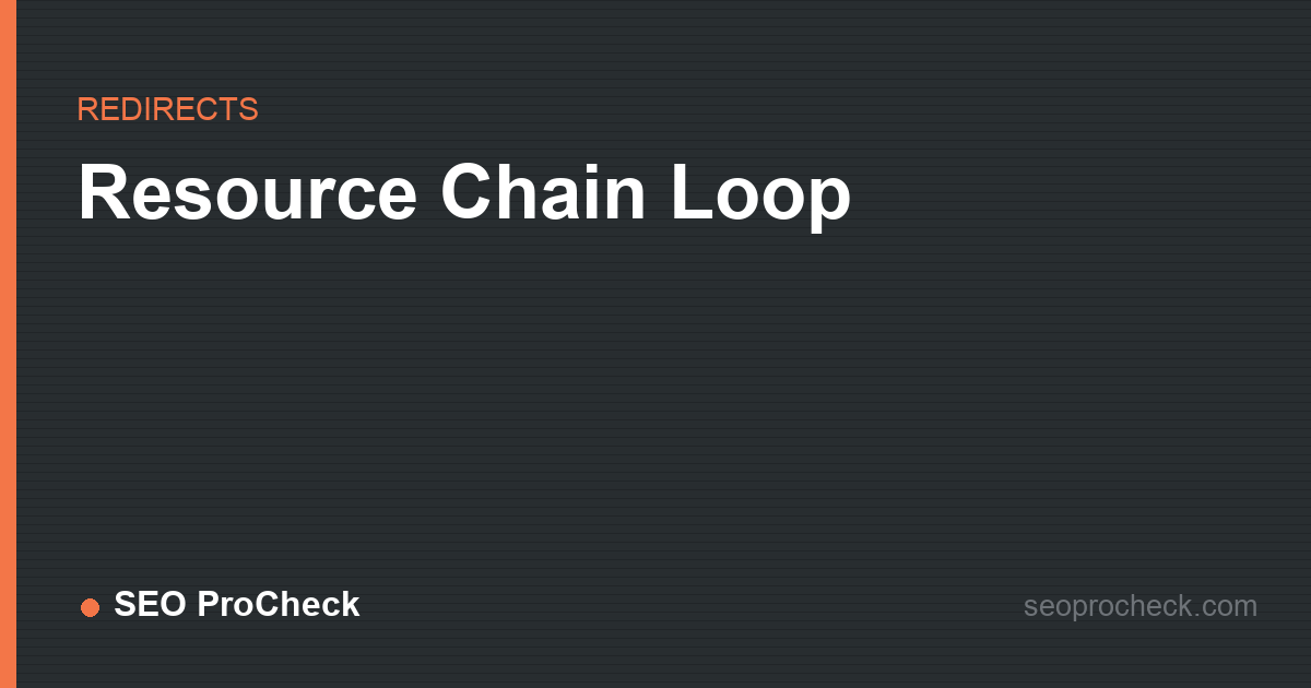 Resource chain loop
