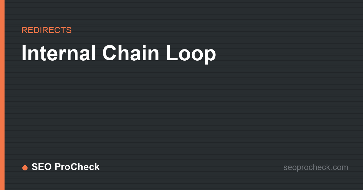 Internal chain loop