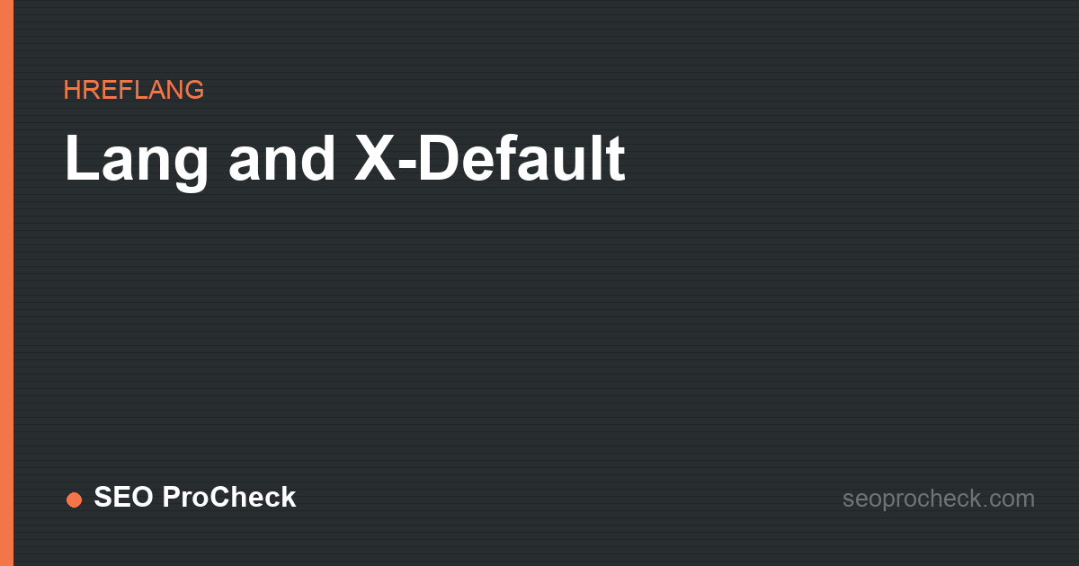 Lang and x-default