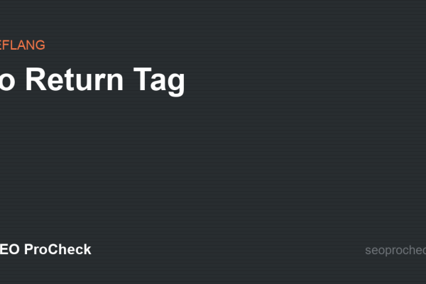 No Return Tag