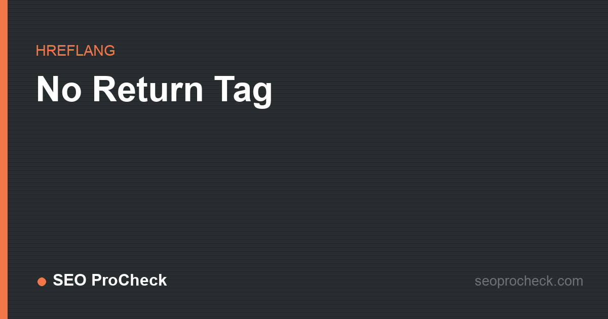 No return tag