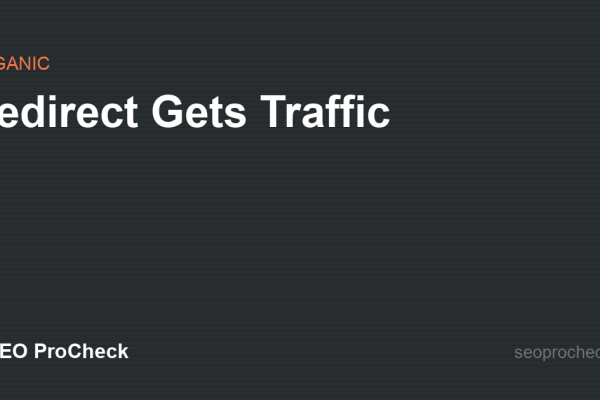 Redirect Gets Traffic