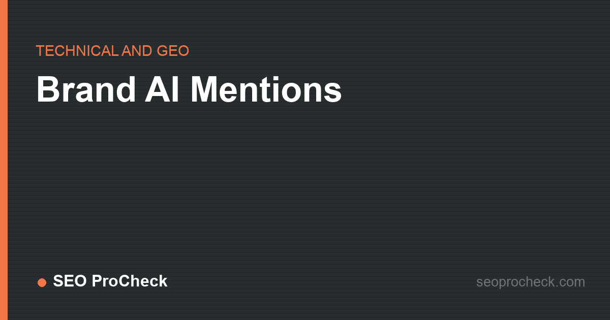 Brand ai mentions