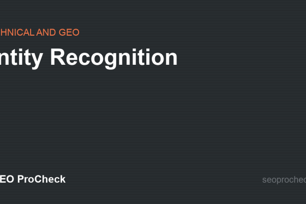 Entity Recognition