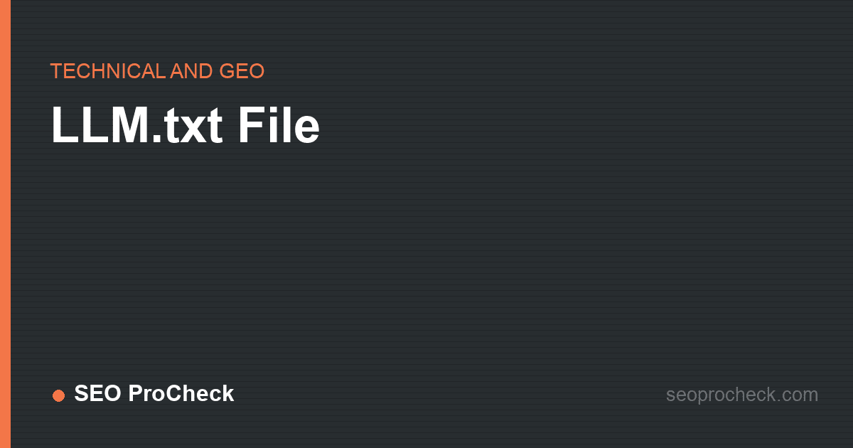 Llm. Txt file