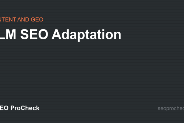 LLM SEO Adaptation