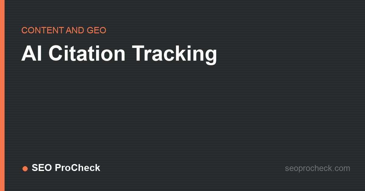 Ai citation tracking