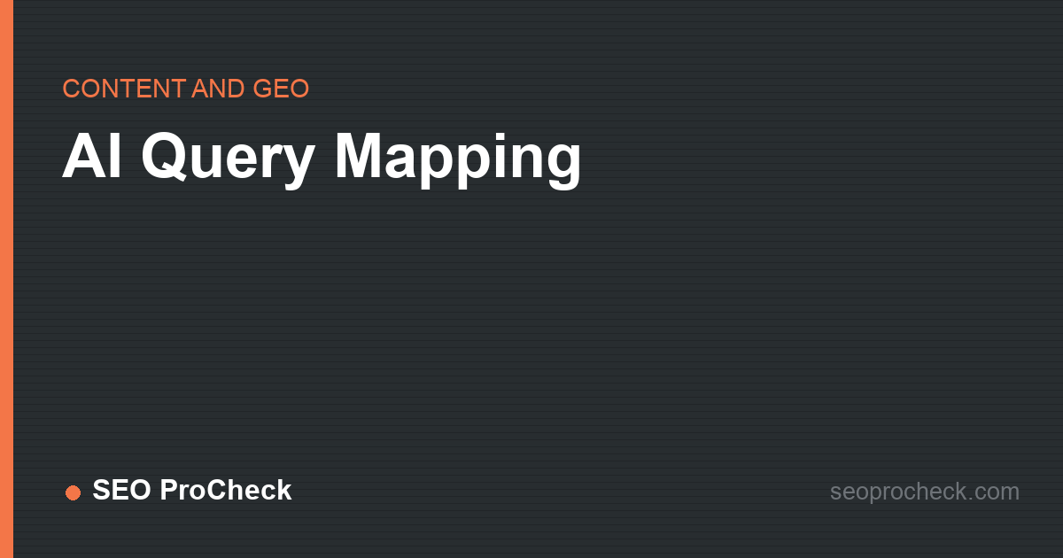 Ai query mapping