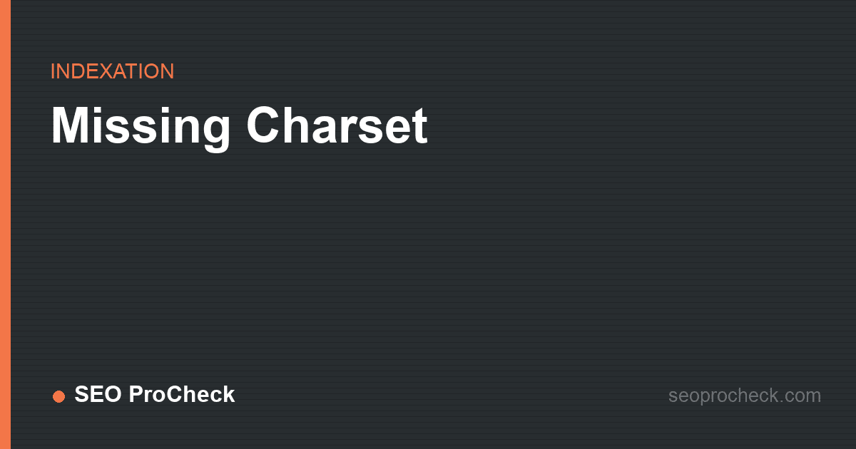 Missing charset