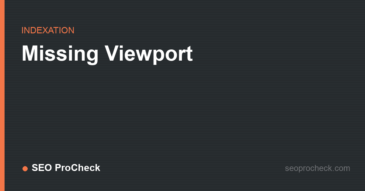 Missing viewport