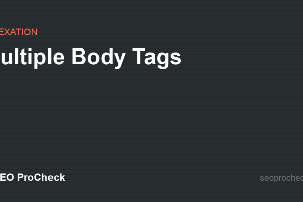 Multiple Body Tags