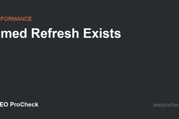 Timed Refresh Exists