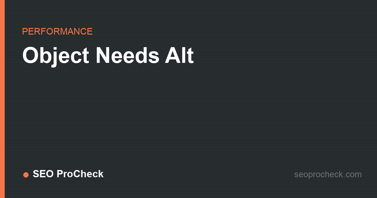Object needs alt