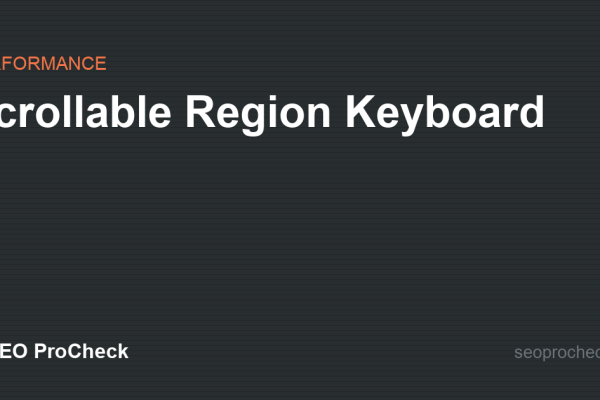 Scrollable Region Keyboard