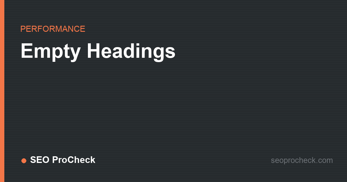 Empty headings