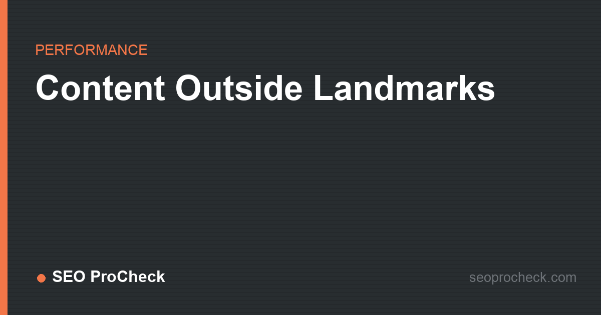Content outside landmarks