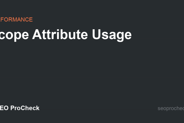 Scope Attribute Usage