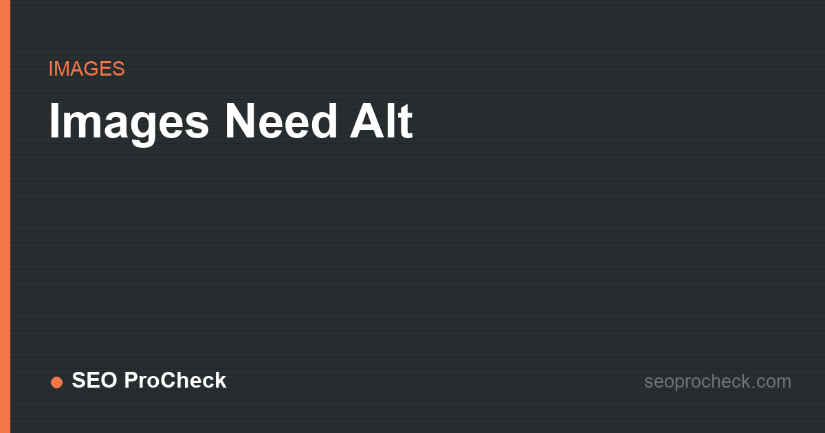 Images need alt