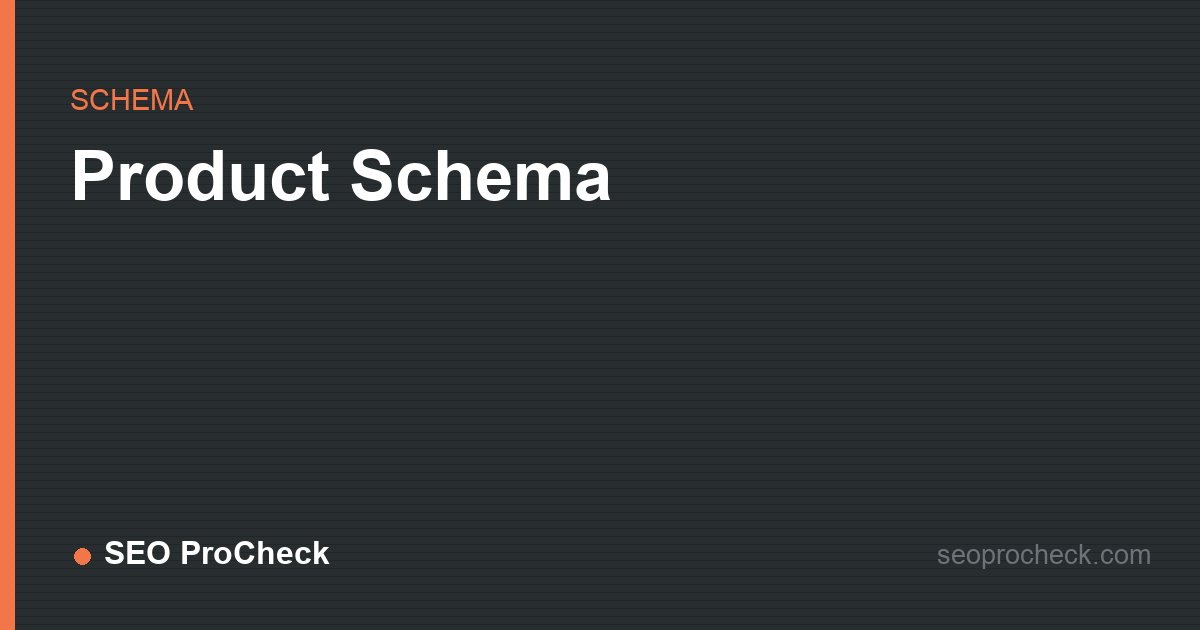Product schema