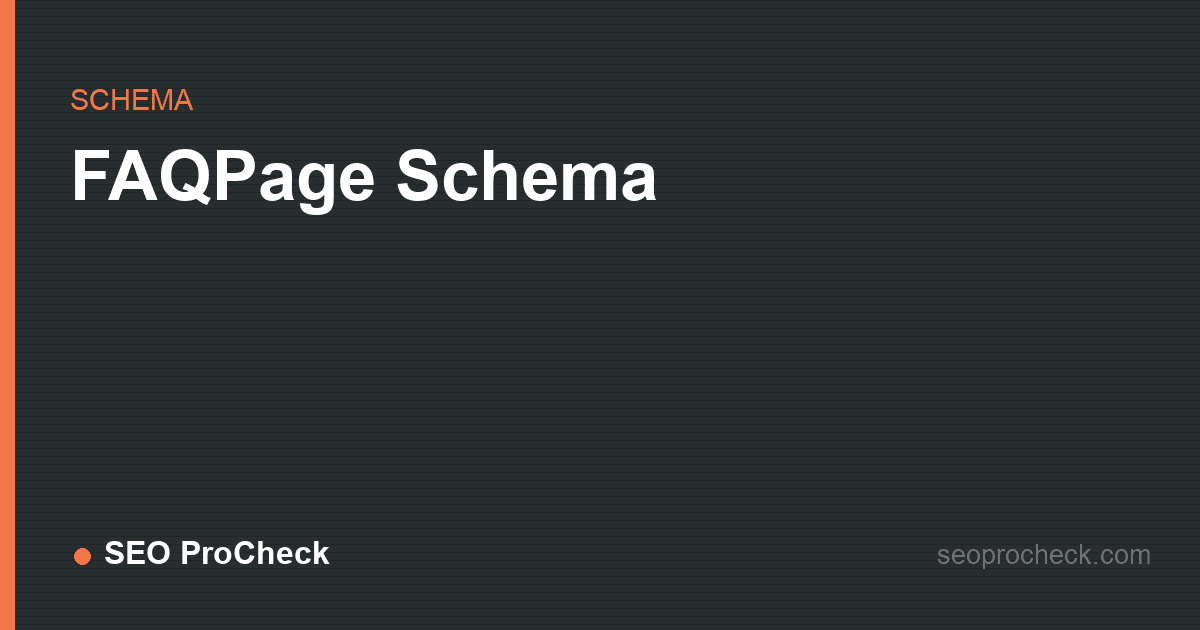 Faqpage schema