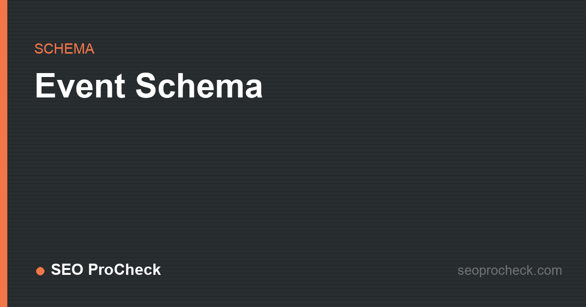 Event schema