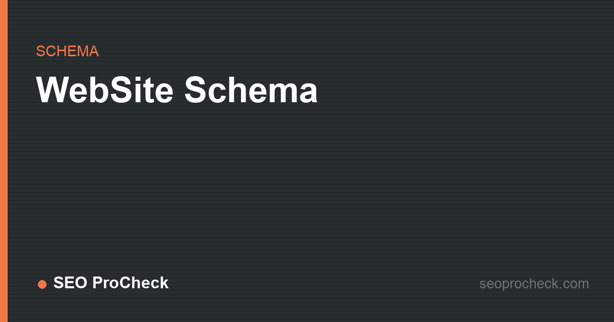Website schema