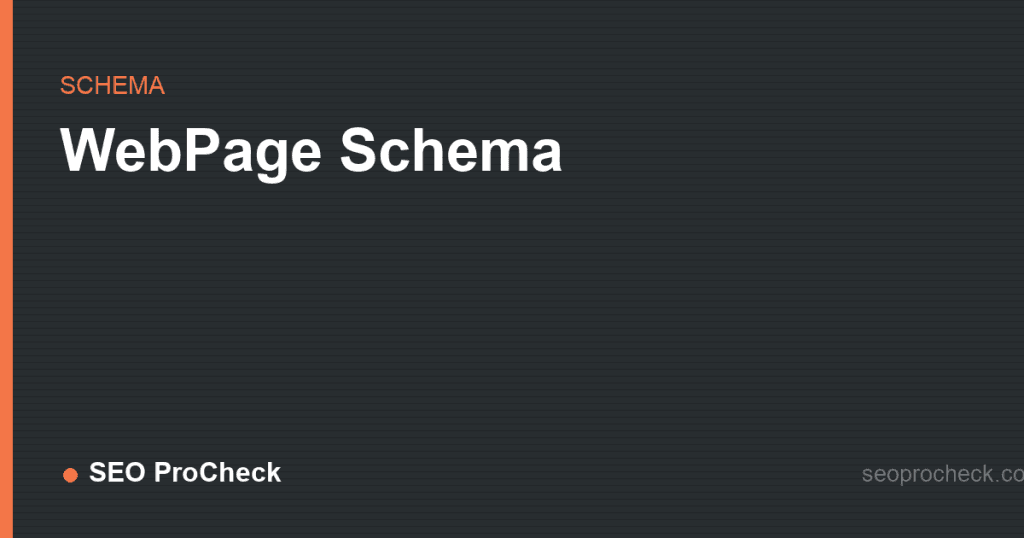Webpage schema 2 Webpage schema
