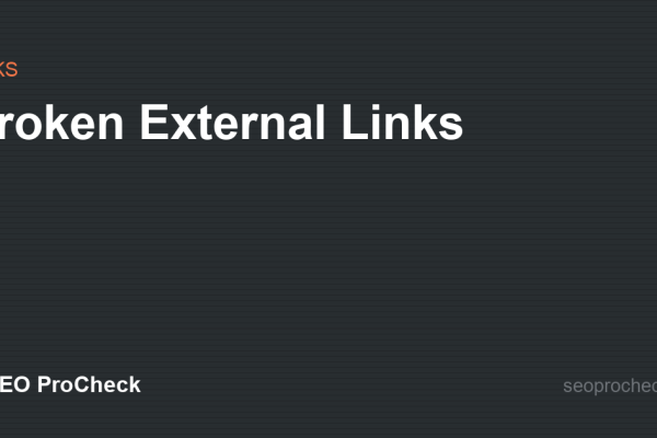 Broken External Links