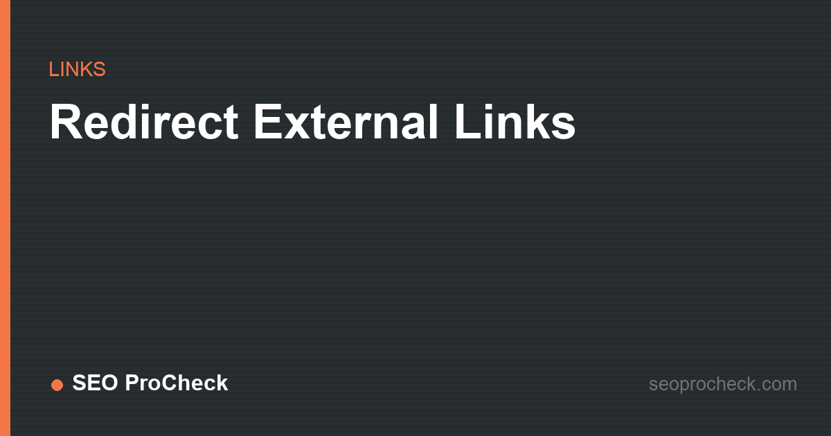 Redirect external links