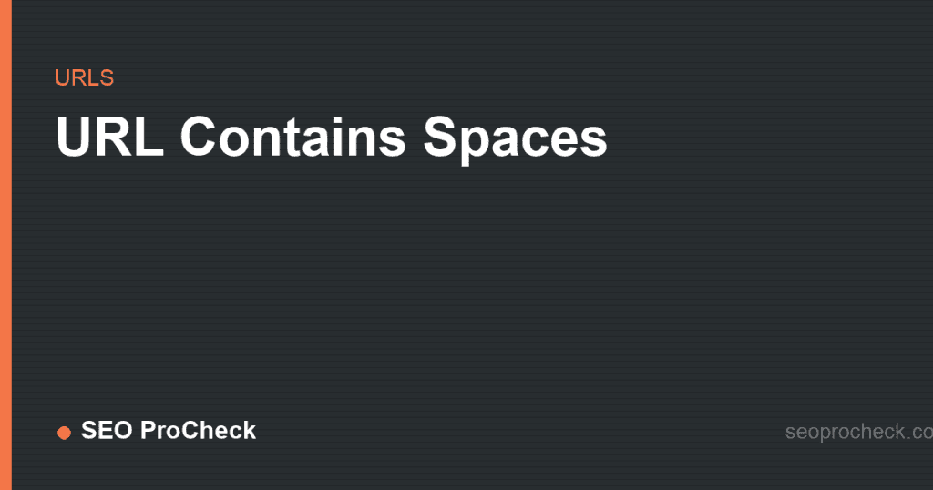 Url contains spaces 2 Url contains spaces