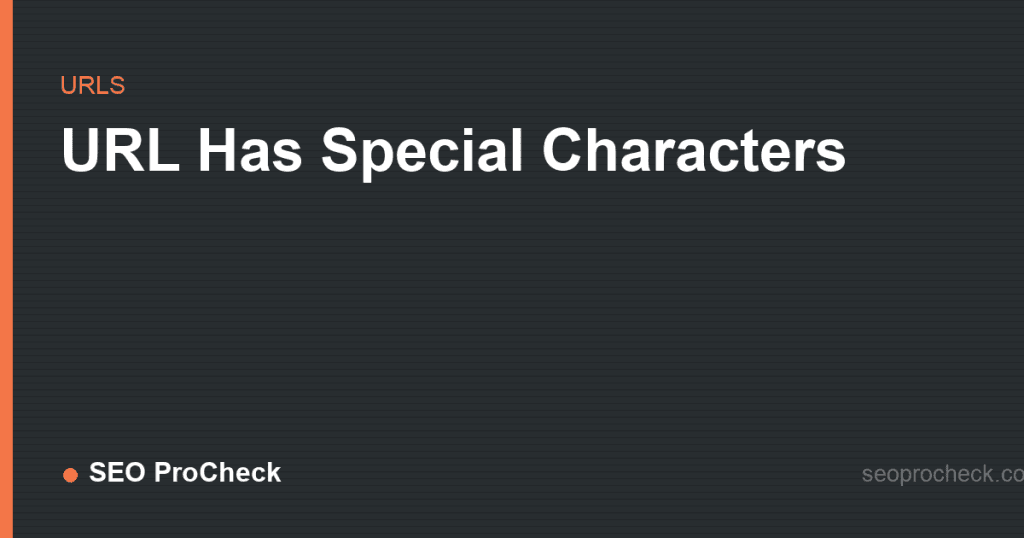 Url has special characters 2 Url has special characters