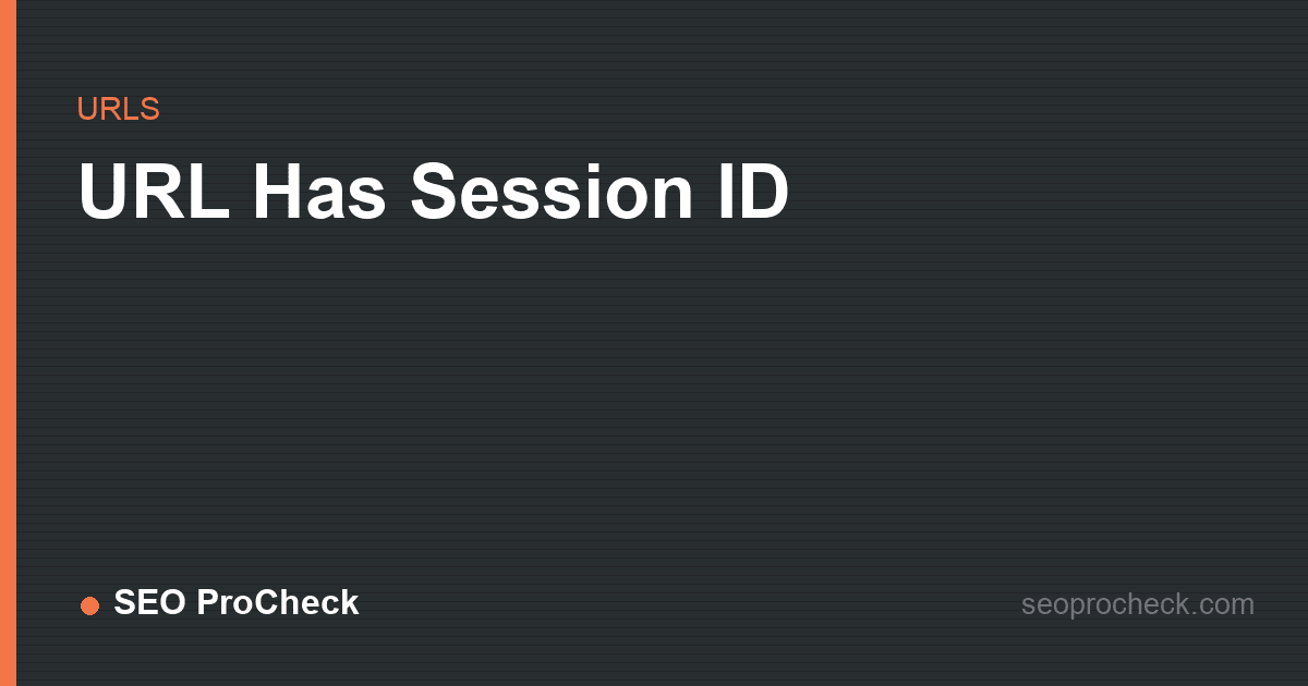 Url has session id