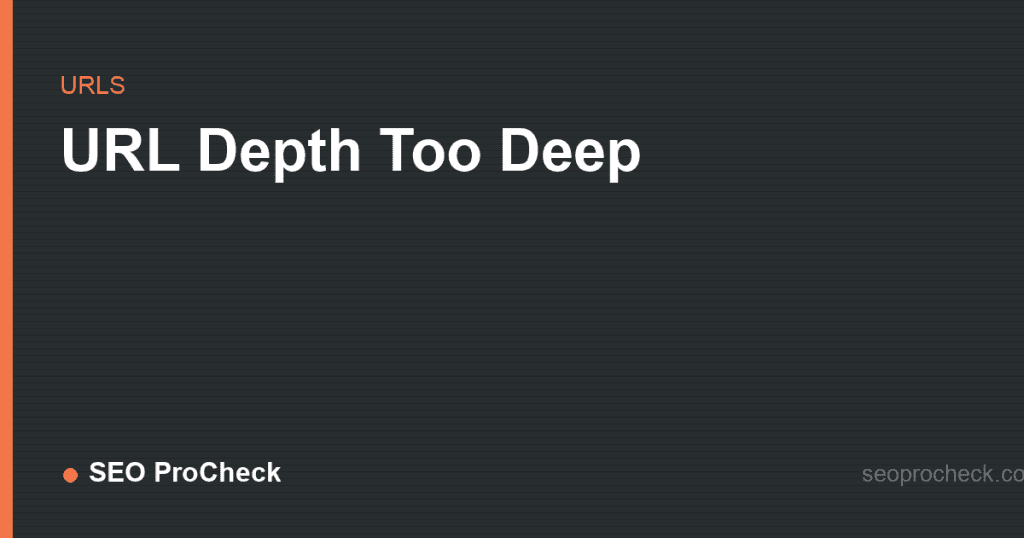 Url depth too deep 2 Url depth too deep