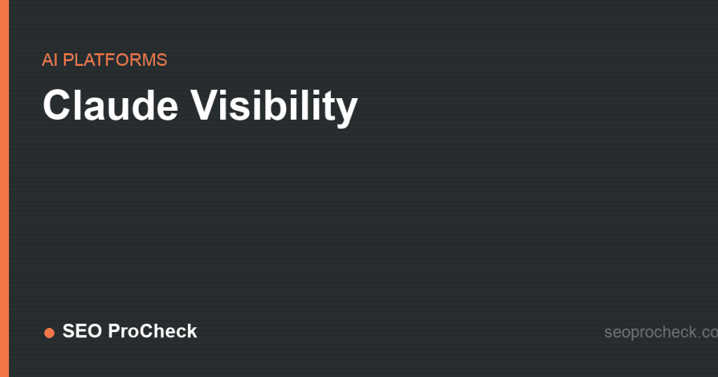 Claude visibility 2 Claude visibility