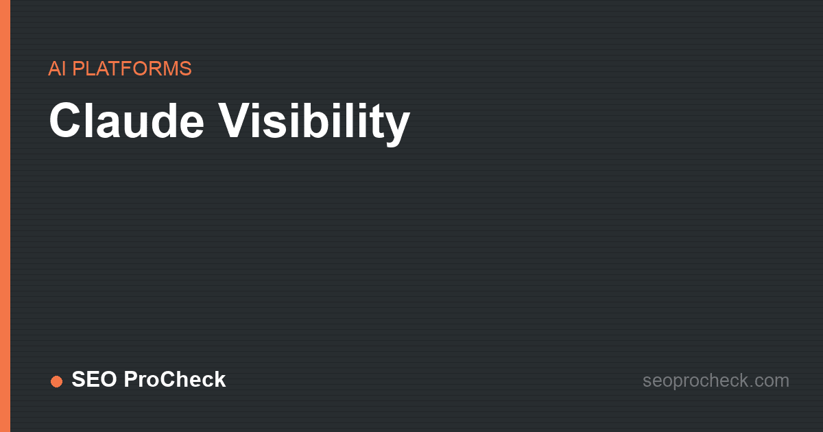 Claude visibility