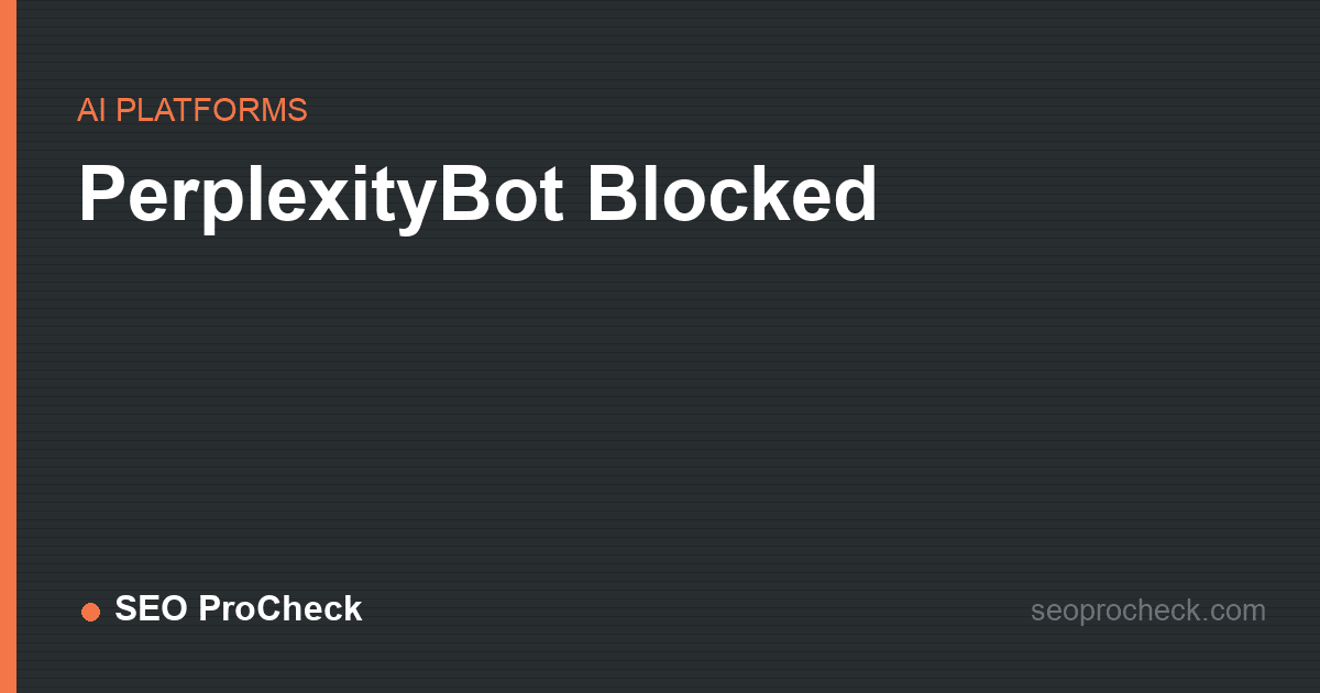 Perplexitybot blocked