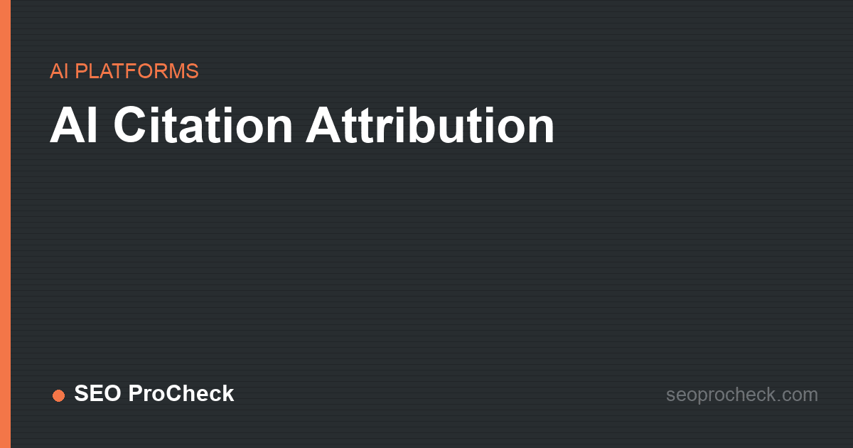 Ai citation attribution