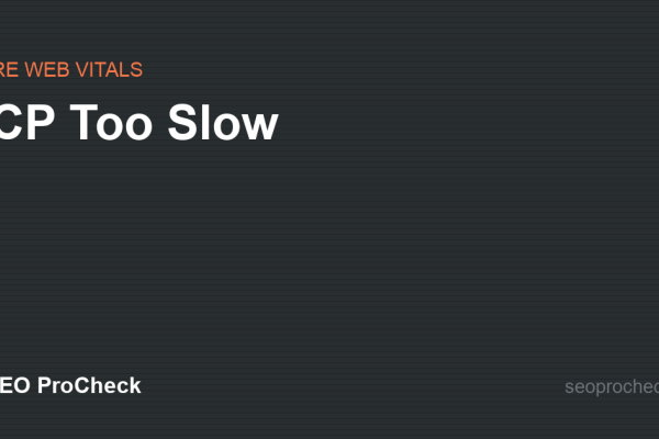 LCP Too Slow