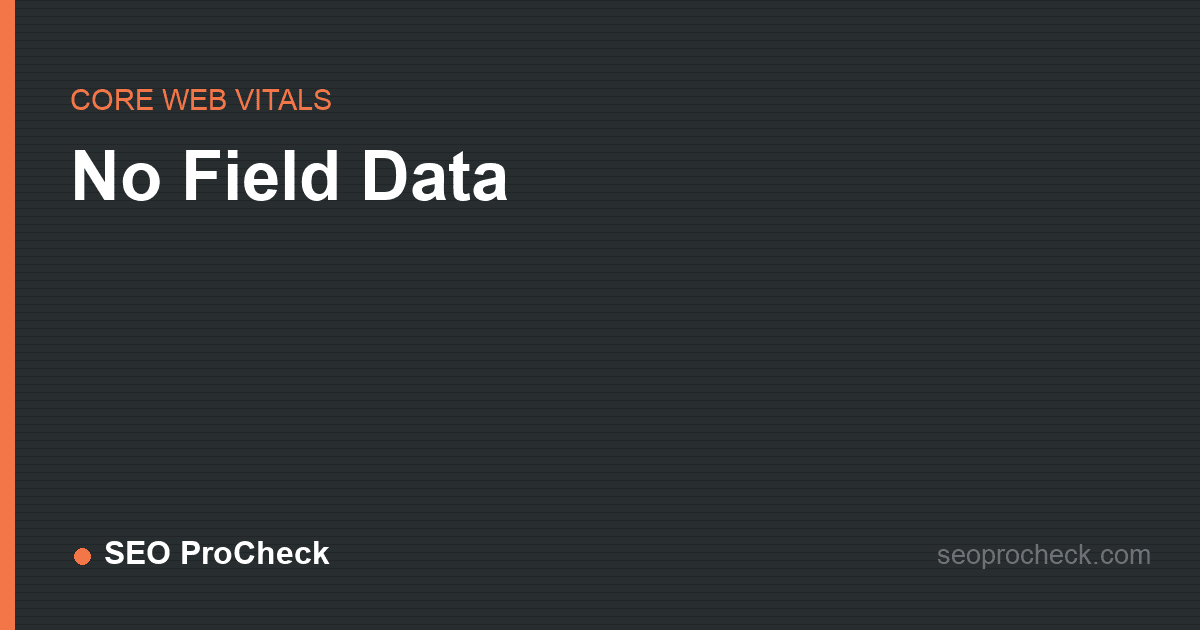 No field data