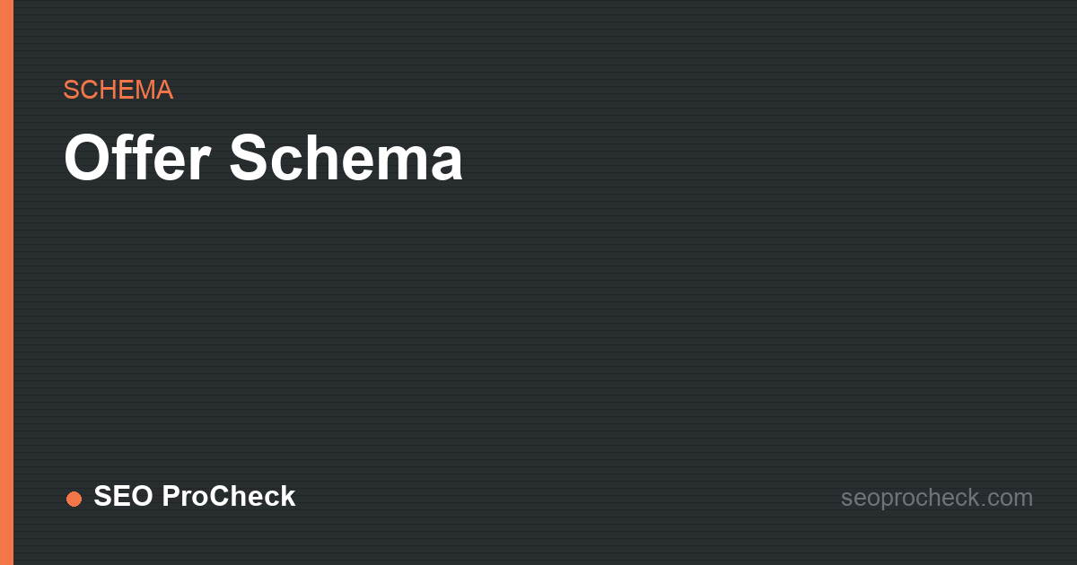 Offer schema