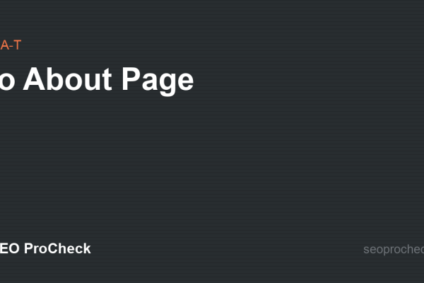 No About Page