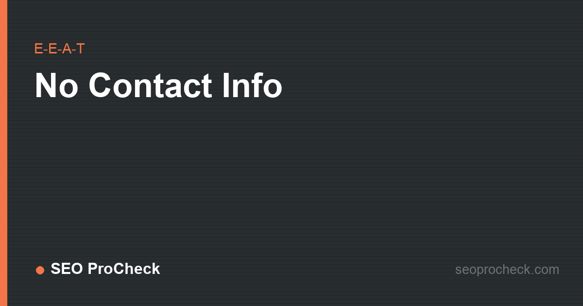 No contact info